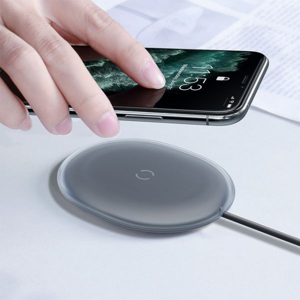 Беспроводное зарядное BaseUs Jelly Wireless Charger 15W black