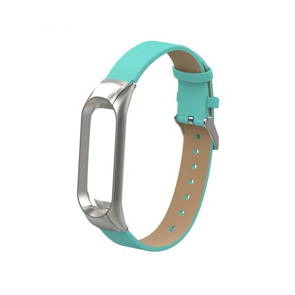 Ремешок Gasta Leather Modern for Xiaomi Mi Band 3 color Mint Blue